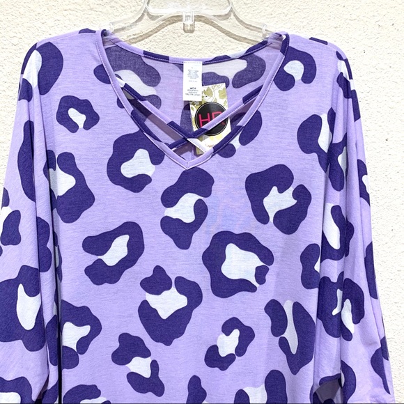 Plus Size Purple Animal Prints (NWT) - Picture 3 of 8